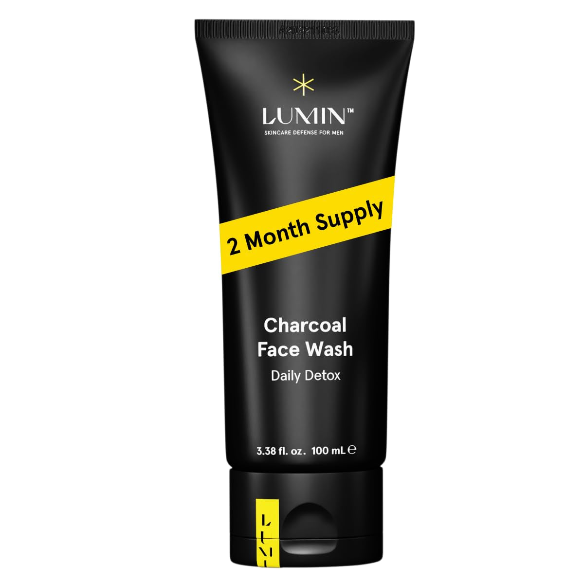 Charcoal Face Wash for Men Skincare - Daily Detox, Hydrating Face Cleanser, Removes Impurities, Exfoliates, Unclogs Pores, Controls Oil, Soothes Irritation, All Skin Types, 1 Pack